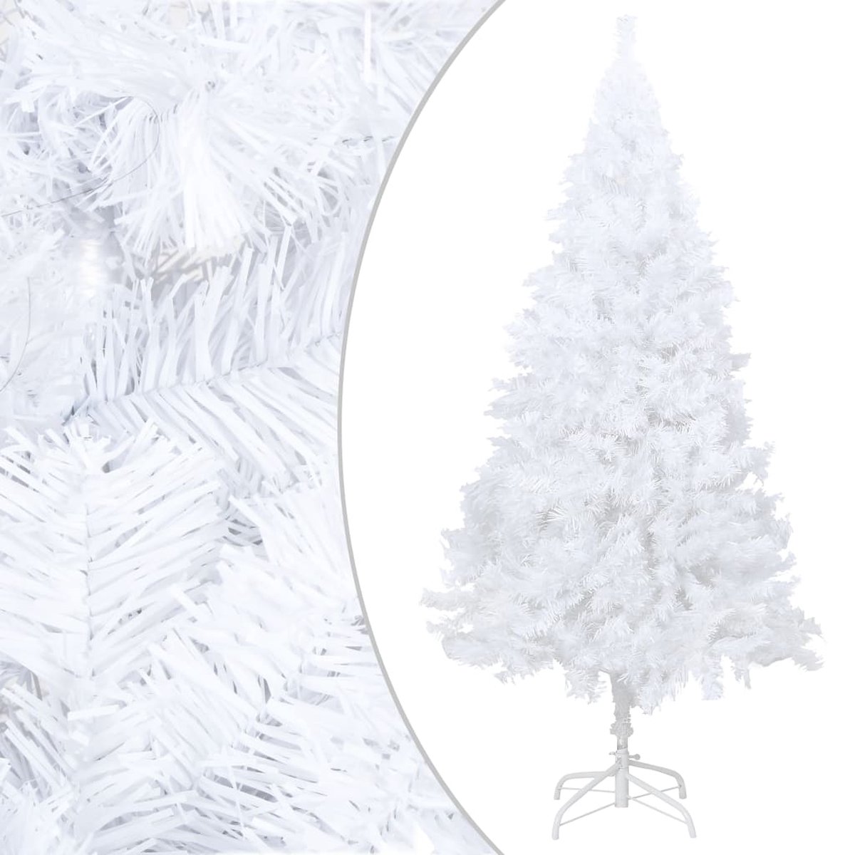 Prolenta Premium - Kunstkerstboom met dikke takken 180 cm PVC wit