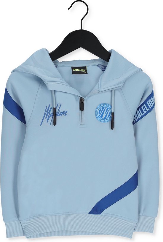 Malelions Malelions Junior Sport Pre-match Hoodie Truien & Vesten Jongens - Sweater - Hoodie - Vest- Lichtblauw - Maat 140