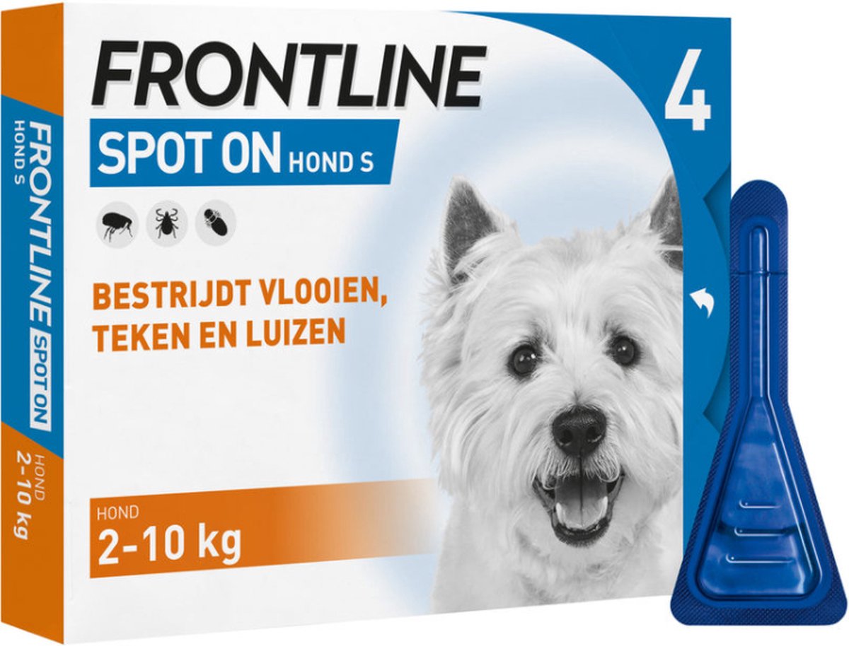 Frontline Spot-On S Anti vlooienmiddel - - 4 pipetten | bol.com