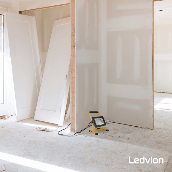 Ledvion - LED Bouwlamp - IP65 - 50W - 120lm/W - 6000L - Incl. 1 -5M Aansluit
