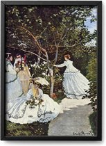 Poster Claude Monet – A2 - 42 x 59,4 cm - Inclusief lijst (Zwart Aluminium)