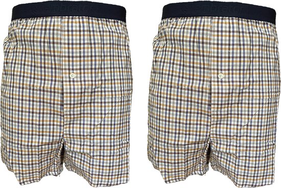 Embrator mannen Boxershorts 2-stuks geruit maat 4XL