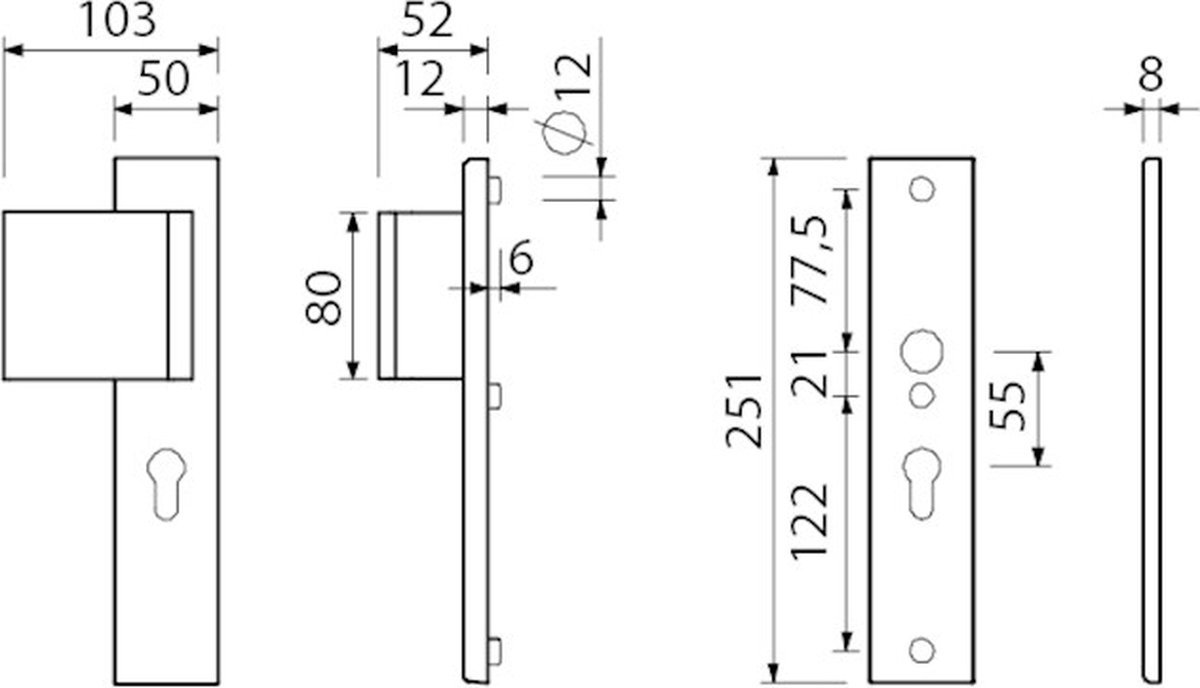 Ami Deurbeslag Pc 55