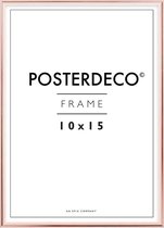 Fotolijst - Posterdeco - Premium Metaal - Fotomaat 10x15 cm (A6) - Posterlijst - Fotolijstje - Rose
