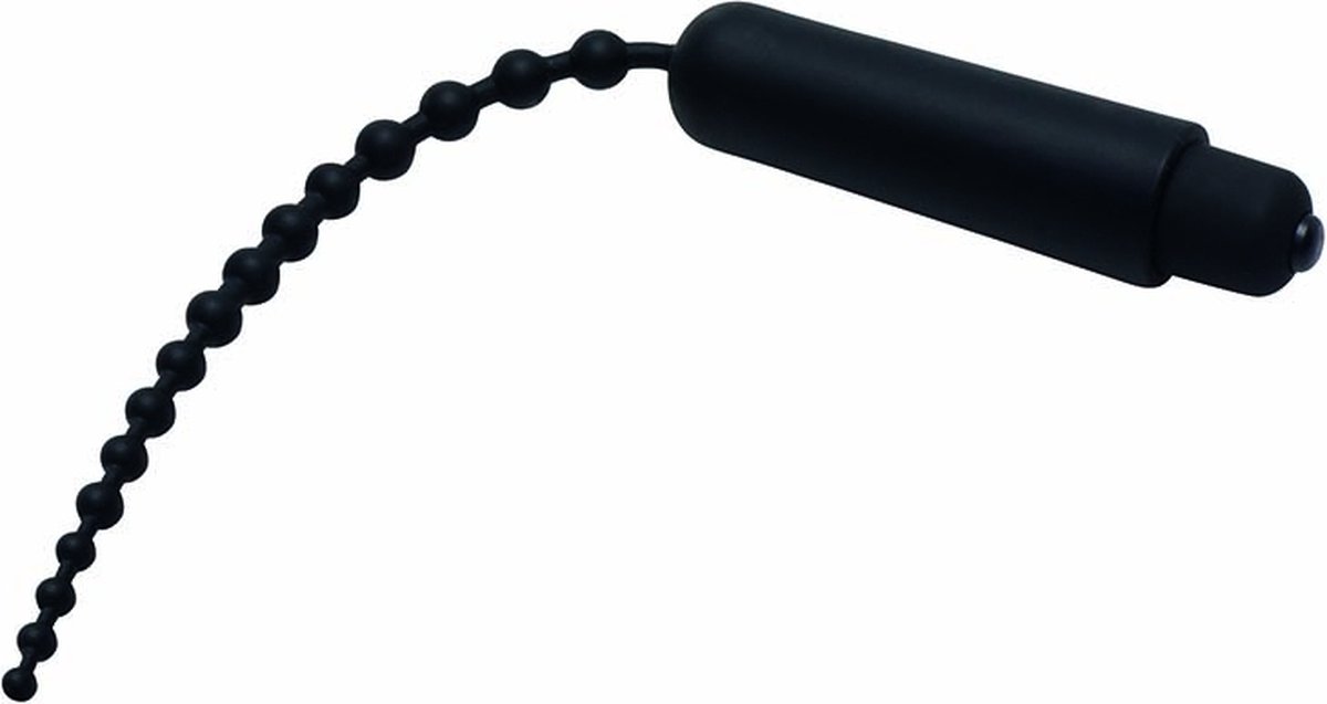XR Brands AE728 - MS Dark Rod Beaded Silicone Sound Vibrating