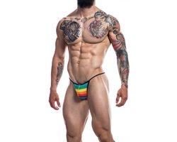 Cut4Men - Sexy Herenstring - Rainbow - Maat M