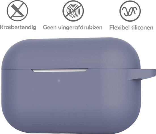 Coque adaptée pour AirPods Pro 2 Coque Siliconen Cover - Coque adaptée pour AirPods Pro 2 Coque - Gris Bleu - 2 Pièces