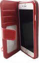 Rood, iPhone 14 plus telefoon hoesje met rits