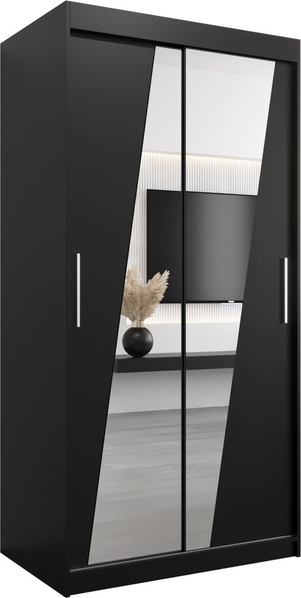 Ongeautoriseerd Verzorger rotatie InspireMe - Kledingkast met 2 schuifdeuren, Modern-stijl, Een kledingkast  met planken... | bol.com