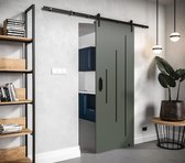 InspireMe - Schuifdeursysteem met rail - 90x204cm - PARKER Y 90 - Groente met Soft-Close system