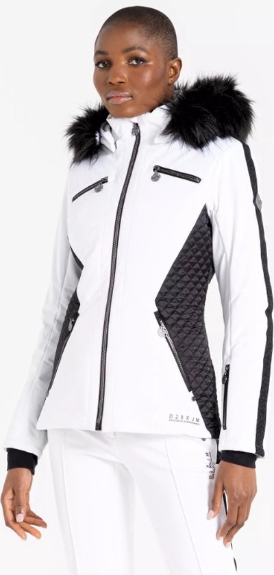 Dare2B Dames Mastery Jas White/Black Maat XS/34