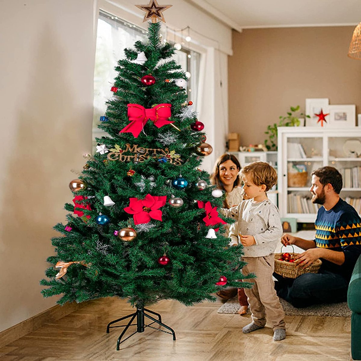 Kunstkerstboom – Premium kwaliteit - realistische kerstboom – duurzaam 88,8 x 24,4 x 19,8 cm