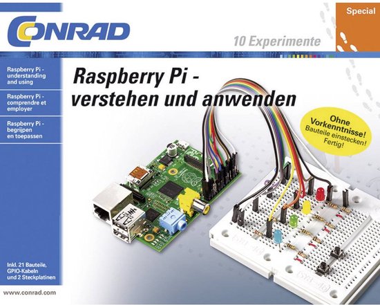 Conrad Components 1225953 Raspberry Pi Elektronica, Programmeren, Raspberry Pi Leerpakket