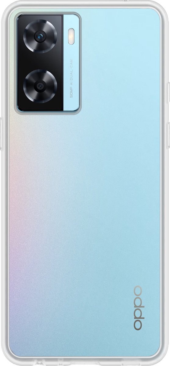 Hoes - Geschikt voor OPPO A57 - Sterk & Shockproof - Hoesje Cover - Siliconen Case - Transparant
