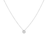 Witgouden Collier diamant 0.09ct H SI 42 - 43 4105454