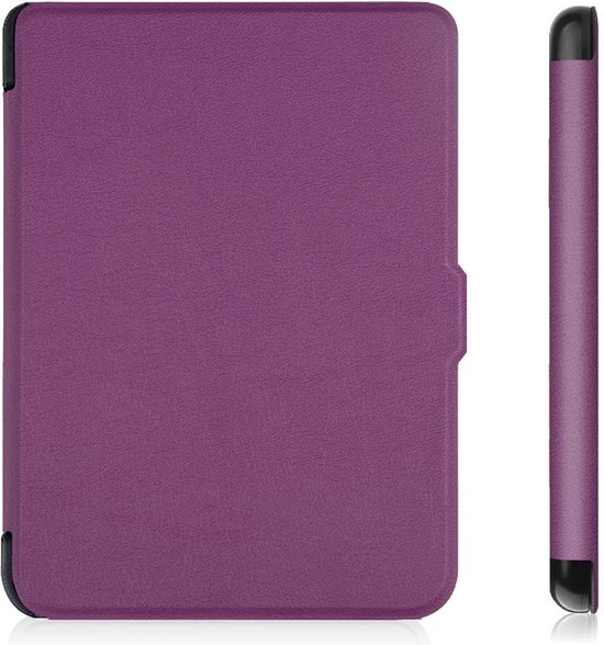 Lunso - Geschikt voor Kobo Clara 2E hoes (6 inch) - sleep cover - Paars van Lunso — afbeelding 4