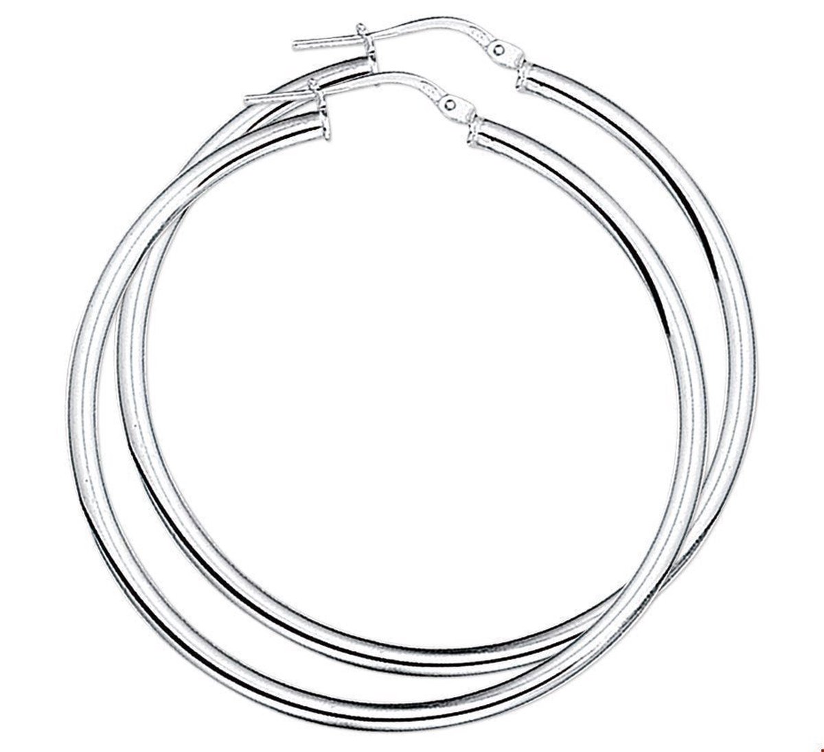 TFT Oorring Ronde Buis Zilver Glanzend 3 mm x 45 mm