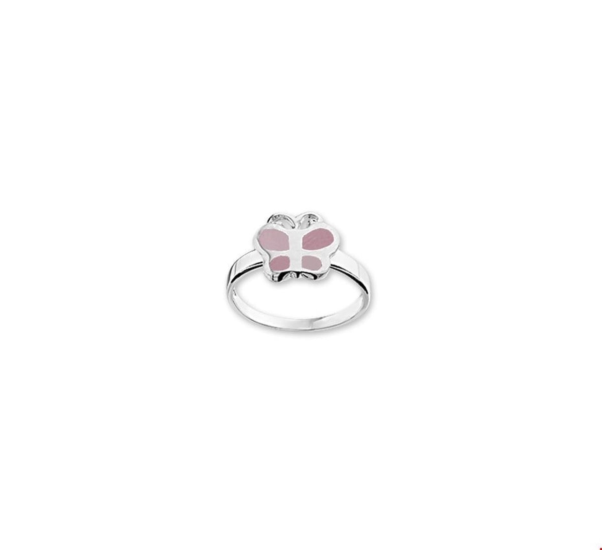 Zilver Gerhodineerde Kinderring vlinder 1329352 14.00 mm (44)