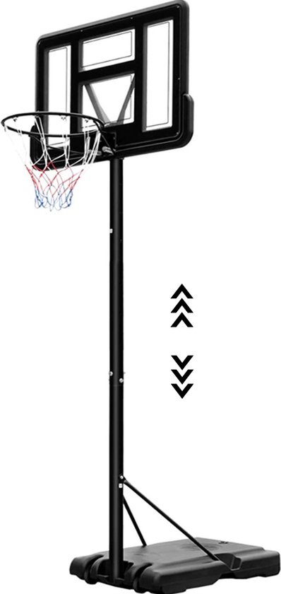 huisvrouw fotografie Bot Femor Verstelbare Basketbalpaal - Basketbalring met Standaard - 230 tot 305  CM -... | bol.com