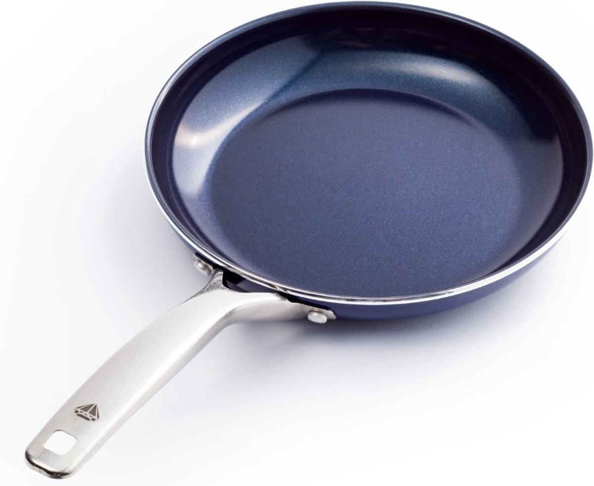 Blue Diamond, keramische koekenpan verrijkt met diamantdeeltjes Inductie koekenpan Ø...