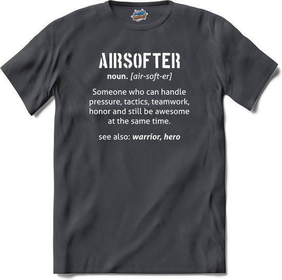 Airsofter leger sport kleding - T-Shirt - Unisex - Mouse Grey