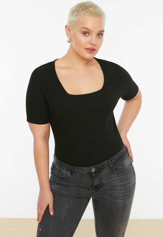 Trendyol T-shirt Standard Basis Femme grandes tailles