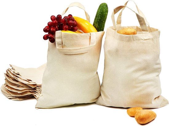 sac en coton - sac de transport réutilisable - non imprimé, idéal pour la peinture
