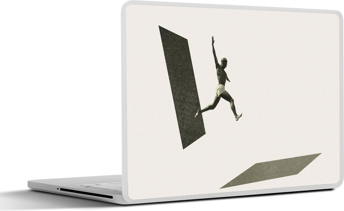 Laptop sticker - 10.1 inch - Vintage - Man - Design - 25x18cm - Laptopstickers - Laptop skin - Cover
