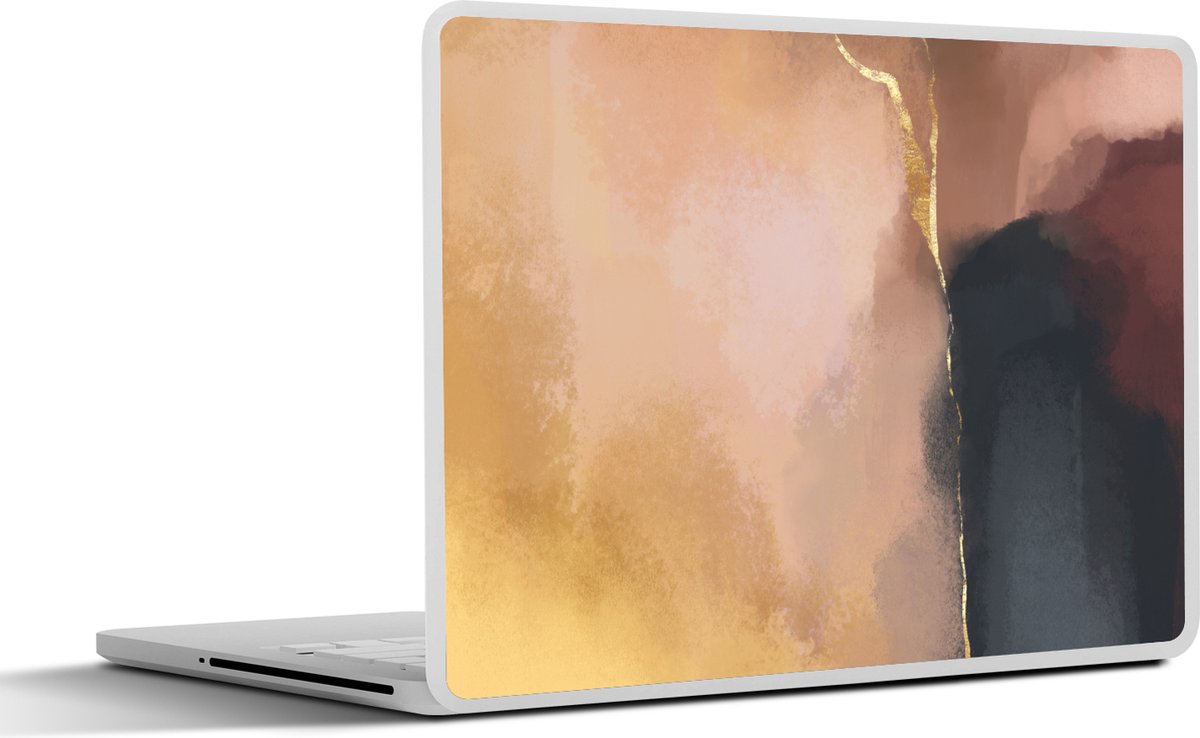 Laptop sticker - 13.3 inch - Abstract - Verf - Pastel - 31x22,5cm - Laptopstickers - Laptop skin - Cover