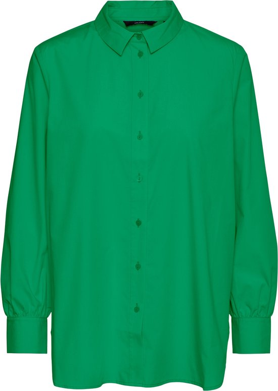 Vero Moda Blouse Vmella L/s Basic Shirt Noos 10264952 Bright Green Dames Maat - S