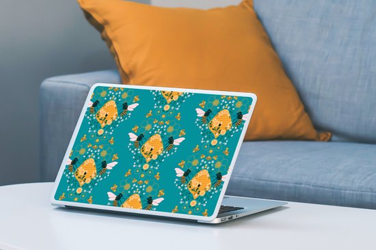 Sticker ordinateur portable - 10,1 pouces - Abeille - Ruche - Motifs
