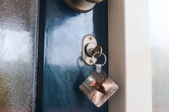 Porte-clés - Animaux - Highlander écossais - Forêt - Plastique