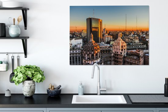 Canvas Schilderij Argentinië - Buenos Aires - Zuid-Amerika - 80x60 cm - Wanddecoratie