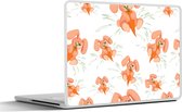 Laptop sticker - 14 inch - Konijnen - Groente - Patronen - 32x5x23x5cm - Laptopstickers - Laptop skin - Cover
