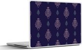 Laptop sticker - 10.1 inch - Art Deco - Contour - Patronen - 25x18cm - Laptopstickers - Laptop skin - Cover