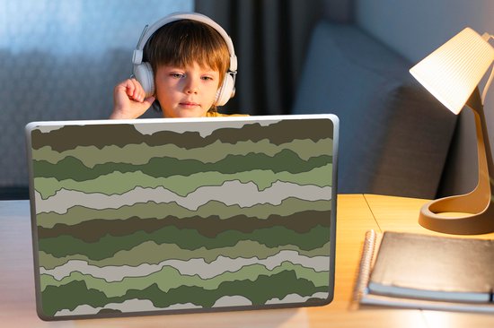 Autocollant pour ordinateur portable - 17,3 pouces - Camouflage - Motifs - Armée - 40x30cm - Autocollants pour ordinateur portable - Peau pour ordinateur portable - Couverture
