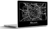 Laptop sticker - 12.3 inch - Milaan - Plattegrond - Kaart - Stadskaart - 30x22cm - Laptopstickers - Laptop skin - Cover