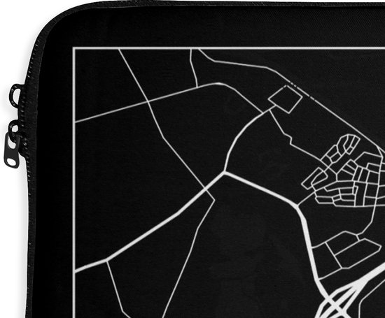 Housse pour ordinateur portable 15,6 pouces - Carte - 's-Hertogenbosch - Plan de la ville - Carte - Housse pour ordinateur portable - Dimensions intérieures 39,5x29,5 cm