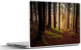 Laptop sticker - 13.3 inch - Bomen - Natuur - Bos - 31x22,5cm - Laptopstickers - Laptop skin - Cover
