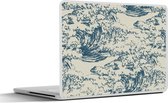 Laptop sticker - 13.3 inch - Water - Japan - Patroon - 31x22,5cm - Laptopstickers - Laptop skin - Cover