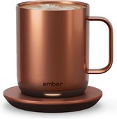 Ember Mug² Coffee Mug - Smart Mug met Mobiele App - Cup Warmer - Thermo Mok met Instelbare Temperatuur - Krasbestendige Theemok & Koffiemok - Cadeau voor Koffieliefhebbers - 295 ML - Koper
