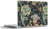 Laptop sticker - 10.1 inch - Bloemen - Chic - Vintage - Bohemian - Patroon - 25x18cm - Laptopstickers - Laptop skin - Cover