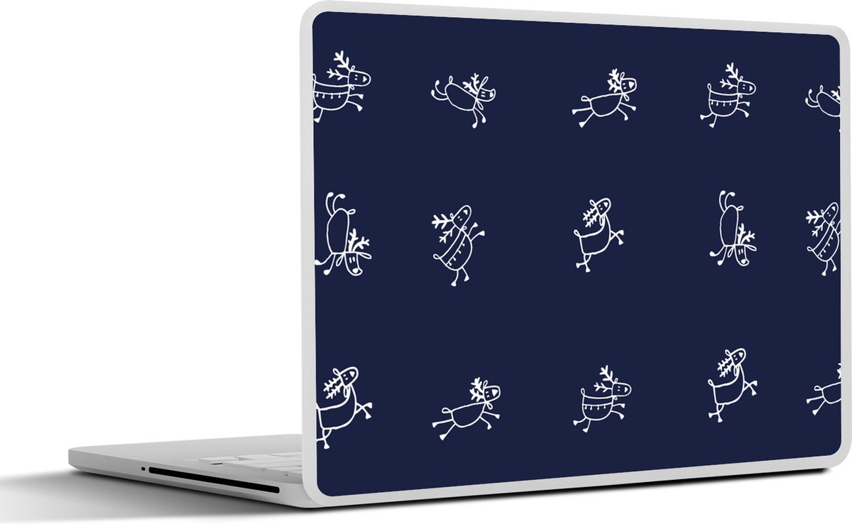 Laptop sticker - 13.3 inch - Hert - Patroon - Illustratie - 31x22,5cm - Laptopstickers - Laptop skin - Cover