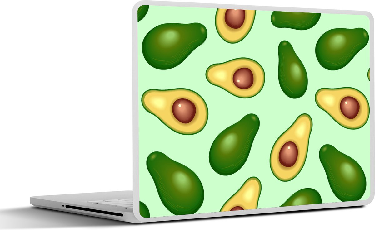 Laptop sticker - 11.6 inch - Avocado - Patronen - Groen - 30x21cm - Laptopstickers - Laptop skin - Cover