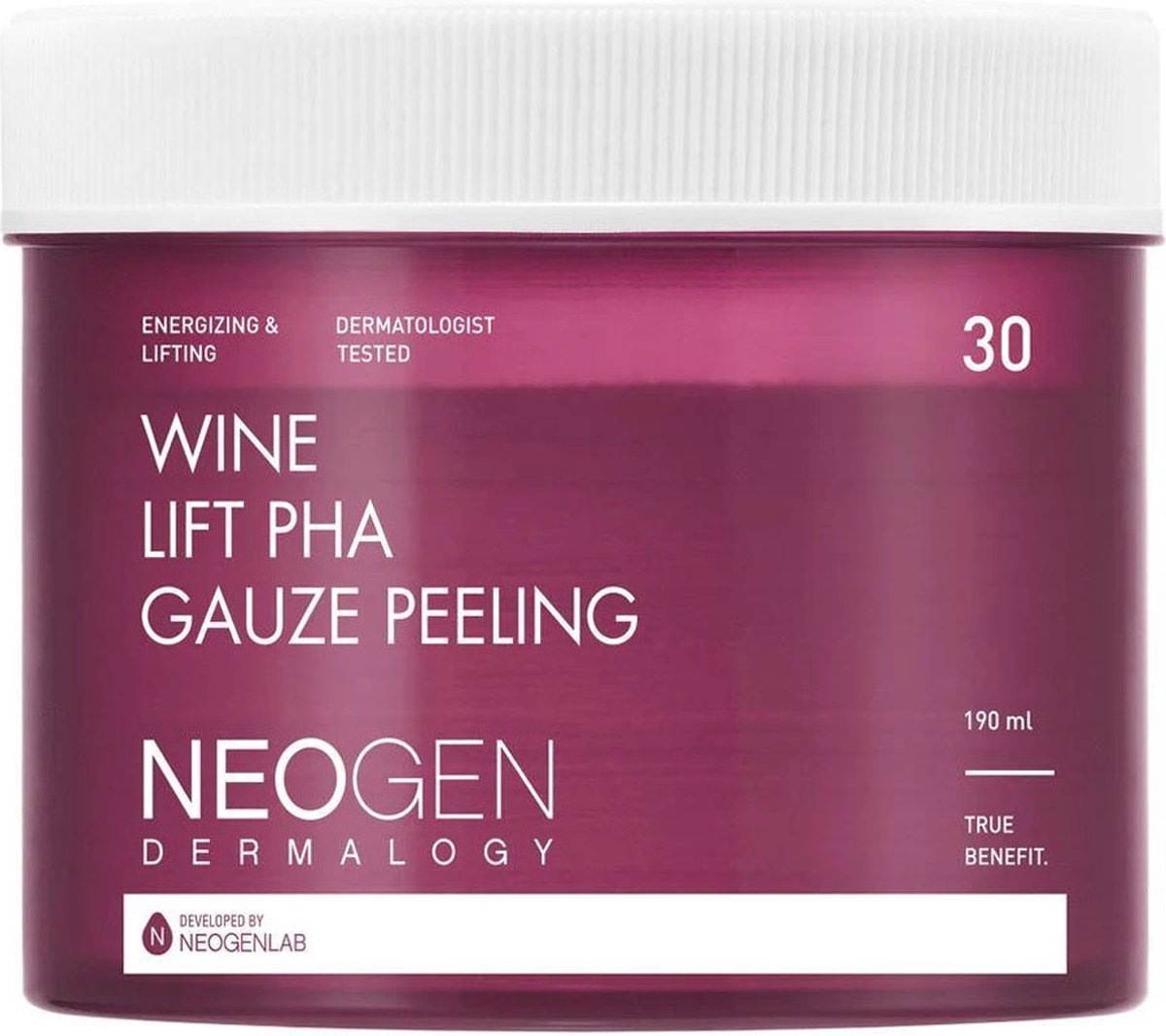 Neogen Dermalogy - Bio-Peel Gauze Peeling Wine Wine Lift PHA Gauze Peeling 30 schijfjes