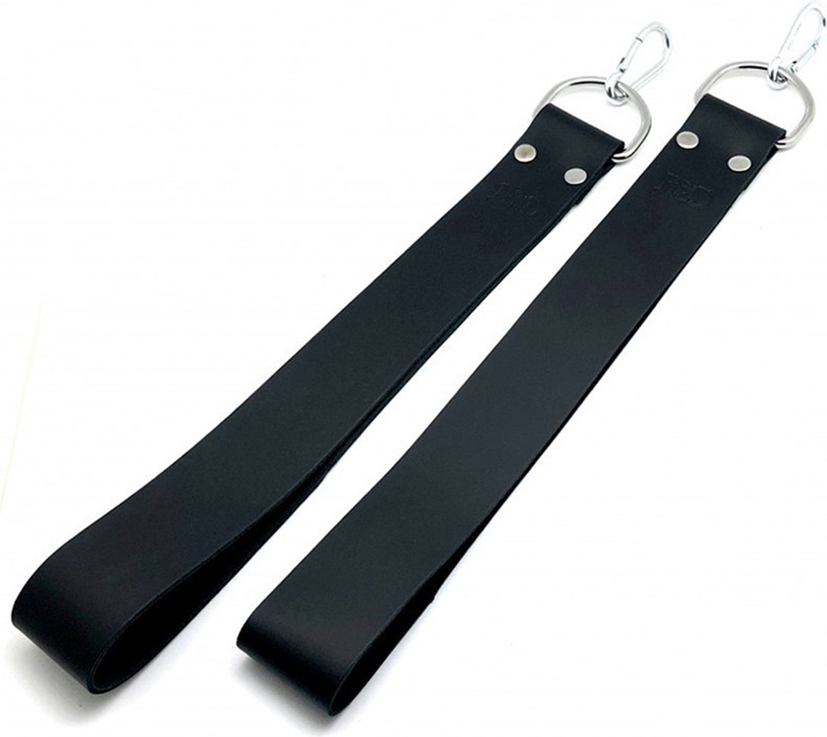 Leather sling loops - Black