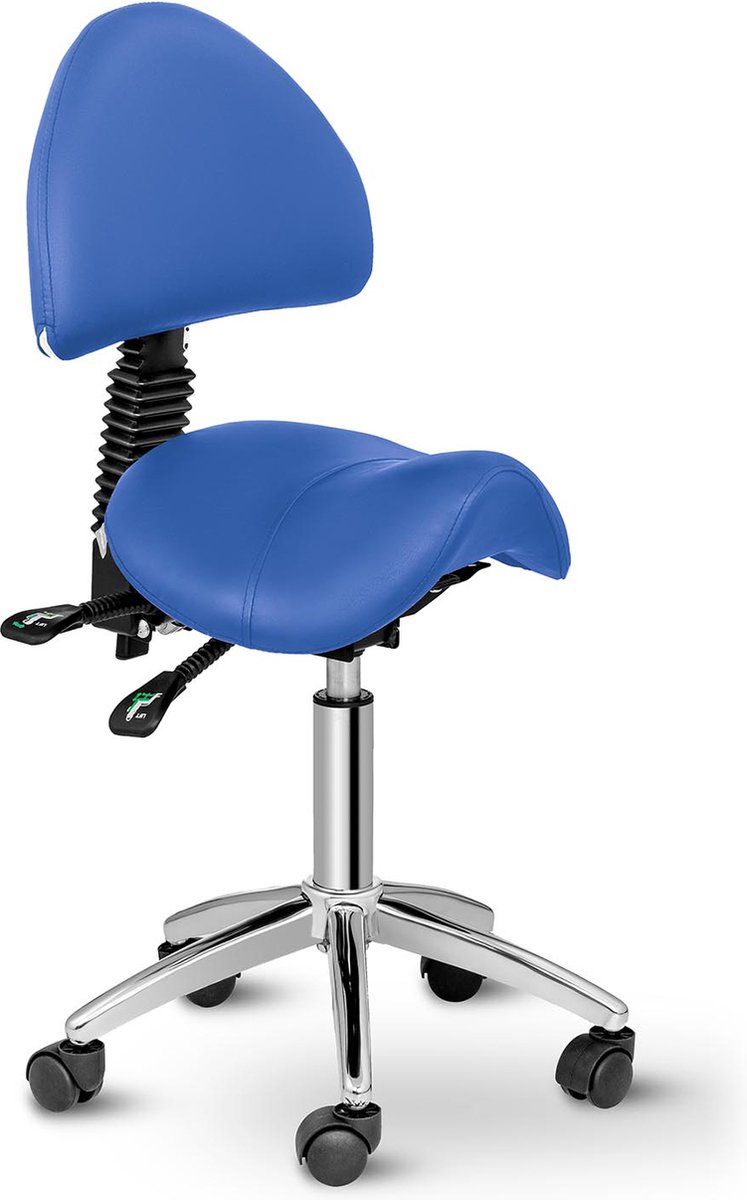 Goedkoopste physa - Zadelstoel - 550 - 690 mm - 150 kg - Blauw