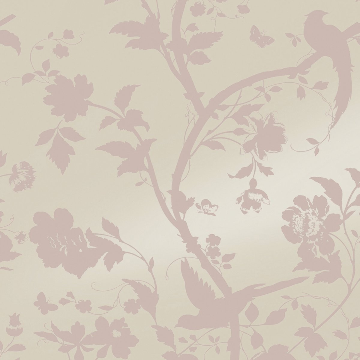Laura Ashley Vliesbehang | Oriental Garden Pearlescent Chalk Pink - 10mx52cm