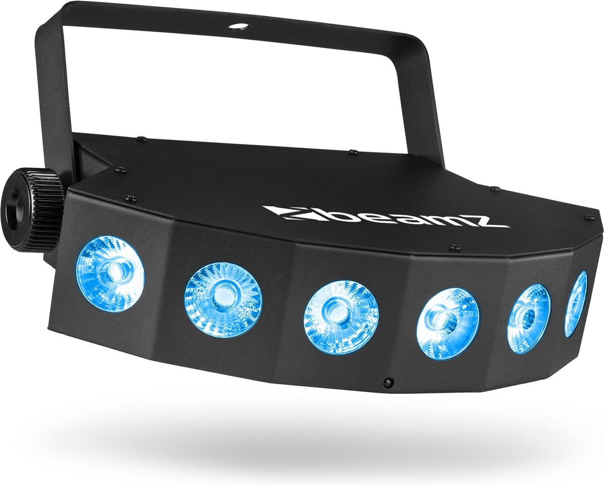 Online-Shop für Bühnen-, Licht- & Tontechnik - BeamZ SlimPar30 6x 3 Watt RGB LED Scheinwerfer Spot mit IR Fernbedienung
