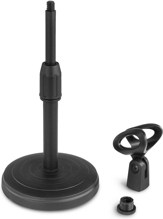Microfoon standaard tafel - Vonyx TS03 - In hoogte verstelbaar microfoon statief - Incl. houder - Vonyx